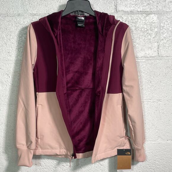 The North Face Women's Shelbe Raschel Hoodie Pink Moss/Boysenberry XS - Picture 6 of 12